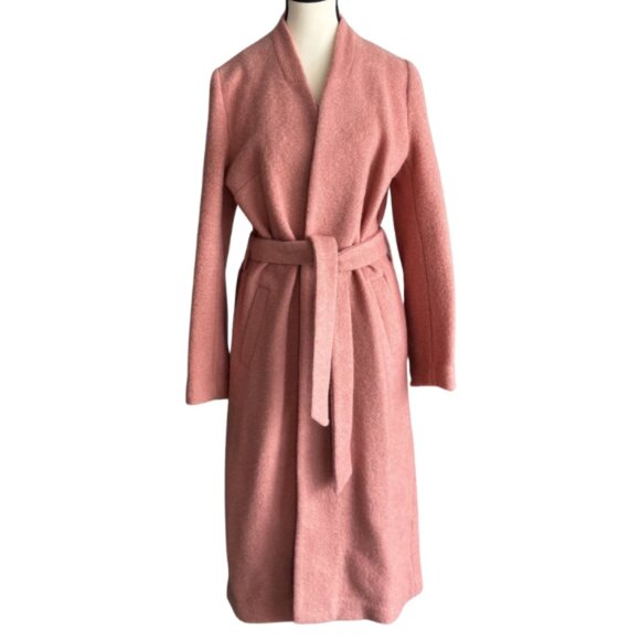 60% WOOL BEAUTIFUL PASTEL CORAL COAT, SZ. 8 - Picture 1 of 7